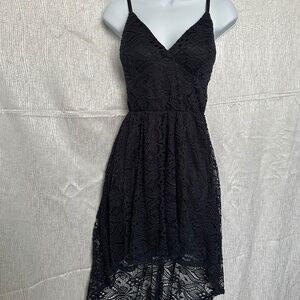 As U Wish, navy blue high/ low sleeveless dress, size S